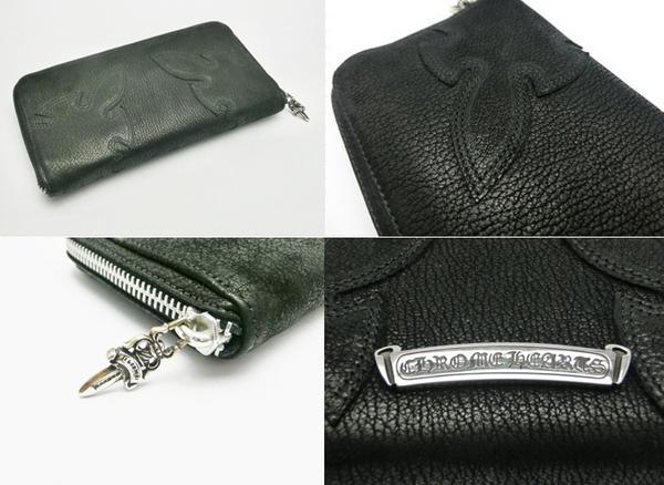 クロムハーツ 長財布 ダブルフレアニー ラウンドファスナー Chromehearts 6071515